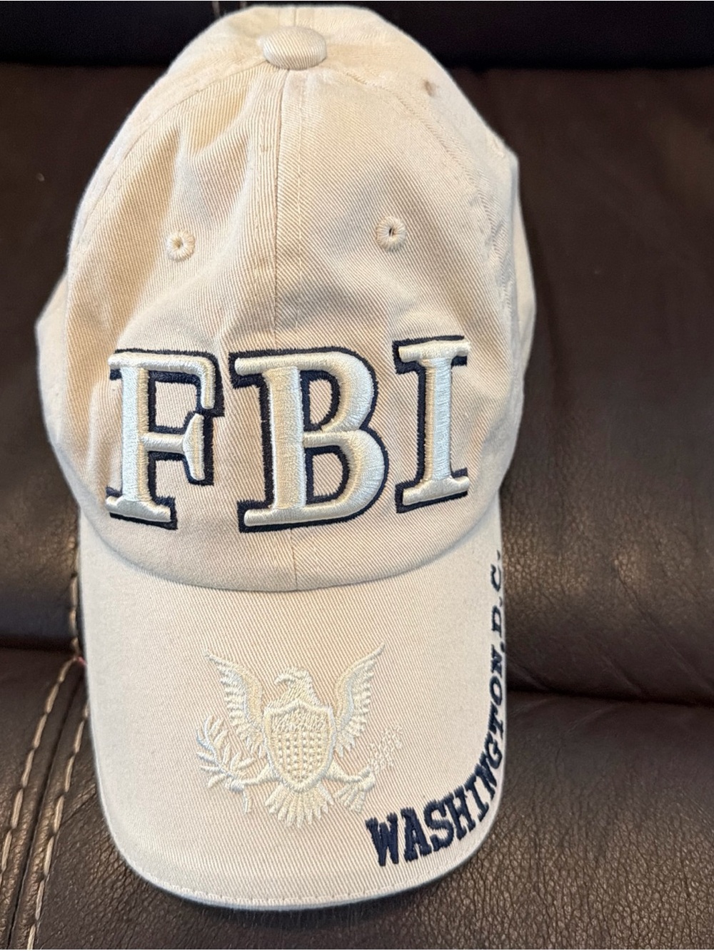 FBI Embroidered Washington DC Baseball Cap - Adjustable Strap